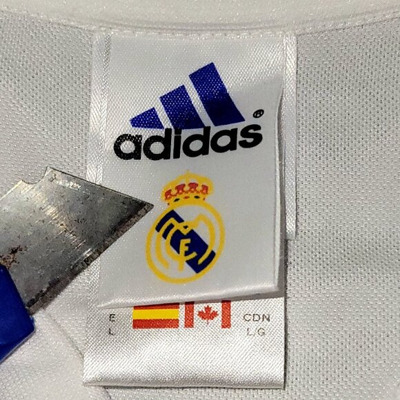 Zidane Real Madrid Centenary 2001 2002 UEFA Soccer Jersey Shirt L SKU# 134748 - Picture 6 of 10